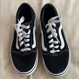 Vans Black and White Old Skool Lace-Up Sneakers